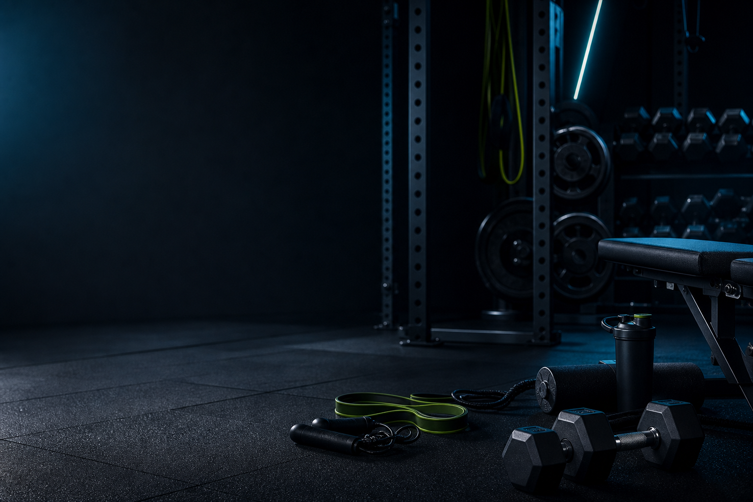 Dark gym equipment category preview